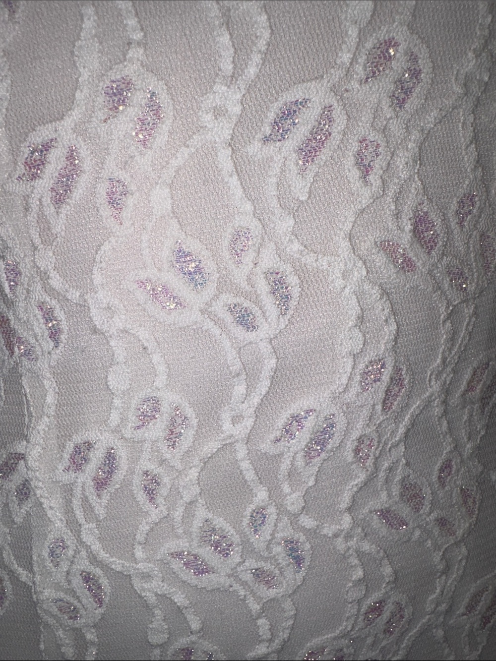 Y2K Wedding Dress Lace Column Long Gown Sheer Cowl Neck Size 0/2 XS Beaded Strap - Picture 8 of 17